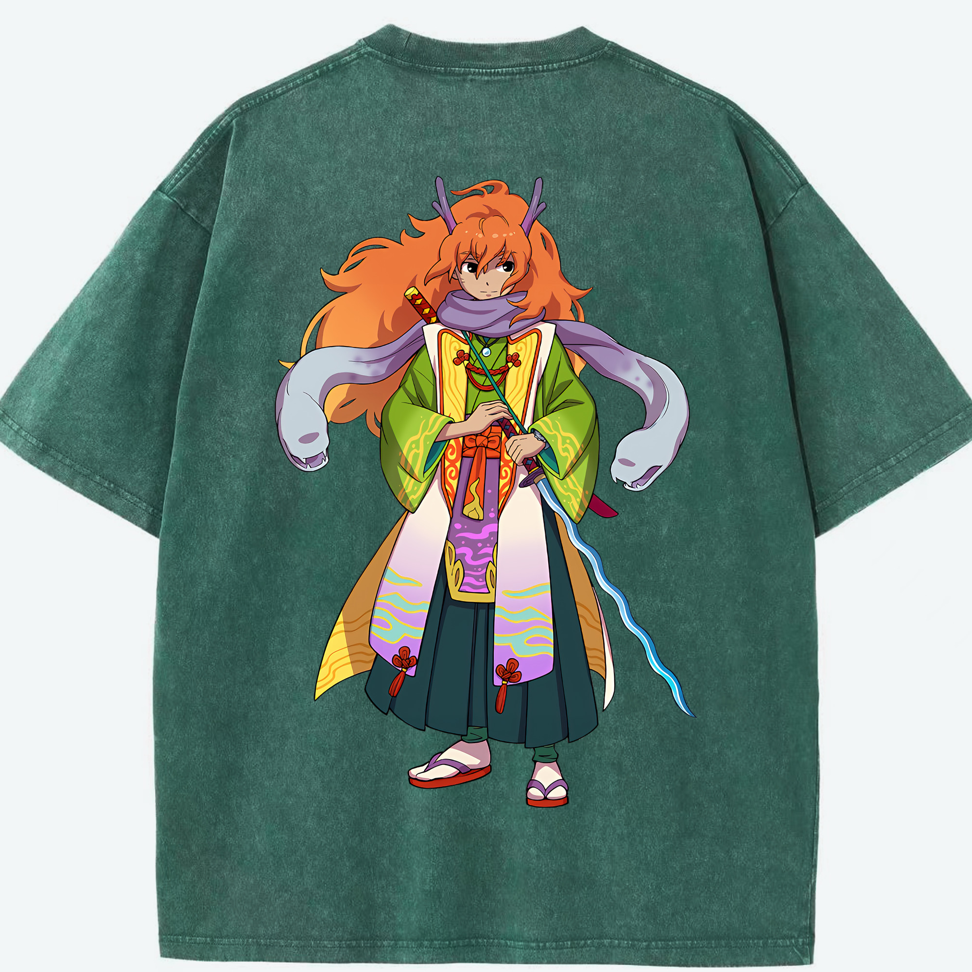 （画像用） 妖怪ウォッチ Yo-kai Watch 綿100% ヴィンテージ風 半袖Tシャツ（背面プリント）